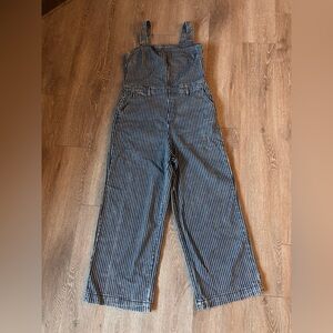 Universal Thread Navy and White Striped Jumpsuit